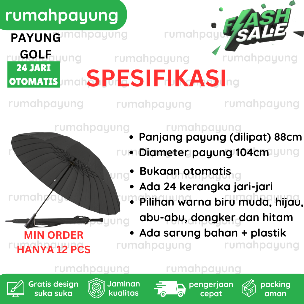 PAYUNG GOLF 24 JARI OTOMATIS