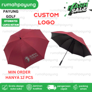 PAYUNG GOLF OTOMATIS LAPIS HITAM