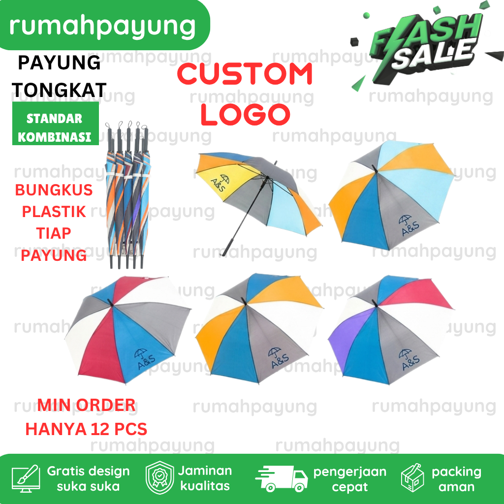 PAYUNG TONGKAT STANDAR KOMBINASI