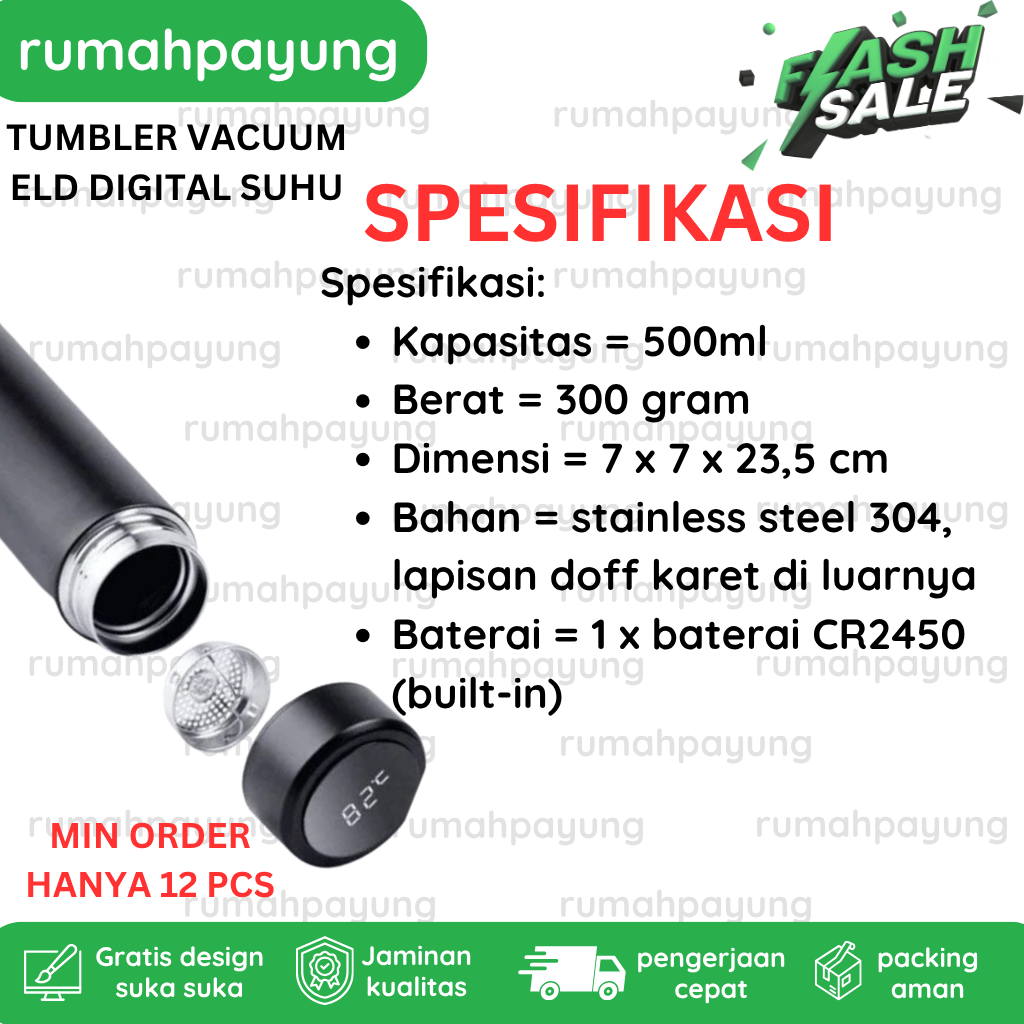 tumbler vacuum eld digital suhu